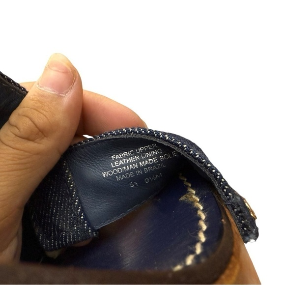 Tory Burch Beckett Denim Wedge Size 9.5 - Picture 11 of 11